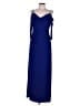 R&M Richards Solid Blue Cocktail Dress Size 10 - photo 1
