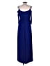 R&M Richards Solid Blue Cocktail Dress Size 10 - photo 2