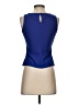 Bisou Bisou Blue Sleeveless Blouse Size XS - photo 2
