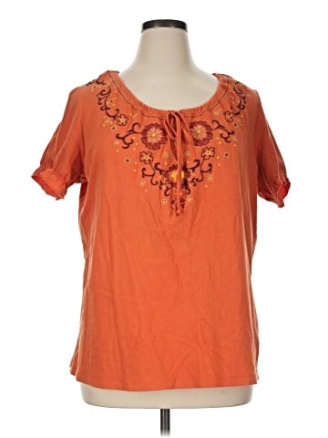 D&Co. Short Sleeve Blouse (view 1)