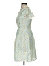 Jason Wu 100% Polyester Argyle Blue Cocktail Dress Size 2 - photo 5