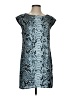 MICHAEL Michael Kors Graphic Blue Cocktail Dress Size S - photo 1