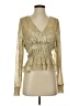 Anthropologie Gold Long Sleeve Blouse Size S - photo 1