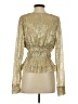 Anthropologie Gold Long Sleeve Blouse Size S - photo 2