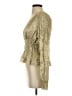 Anthropologie Gold Long Sleeve Blouse Size S - photo 5