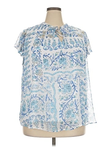 LC Lauren Conrad Short Sleeve Blouse (view 1)