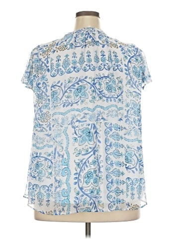 LC Lauren Conrad Short Sleeve Blouse (view 2)