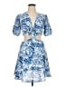 Cider Print Blue Cocktail Dress Size XL - photo 1