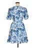 Cider Print Blue Cocktail Dress Size XL - photo 2