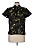 Clio Print Black Short Sleeve Blouse Size M - photo 1