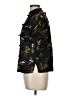 Clio Print Black Short Sleeve Blouse Size M - photo 5