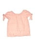 Lily Bleu 100% Polyester Stars Pink Short Sleeve Blouse Size 5 - photo 1