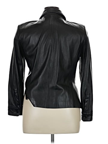 Linda Allard Ellen Tracy Leather Jacket (view 2)