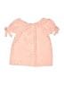 Lily Bleu 100% Polyester Stars Pink Short Sleeve Blouse Size 5 - photo 2