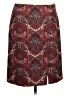 Talbots Paisley Burgundy Casual Skirt Size 12 Petite - photo 1