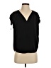 Vince. Black Short Sleeve Silk Top Size S - photo 1