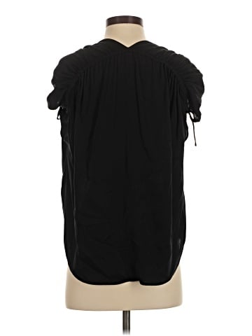 Vince. Short Sleeve Silk Top (view 2)