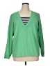 First Issue by Liz Claiborne Green Pullover Sweater Size 1X - photo 1