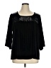 Citiknits Black 3/4 Sleeve Blouse Size 1X - photo 1