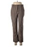 J.Crew Houndstooth Brown Wool Pants Size 2 - photo 1