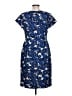 Talbots Print Blue Casual Dress Size 10 - photo 2