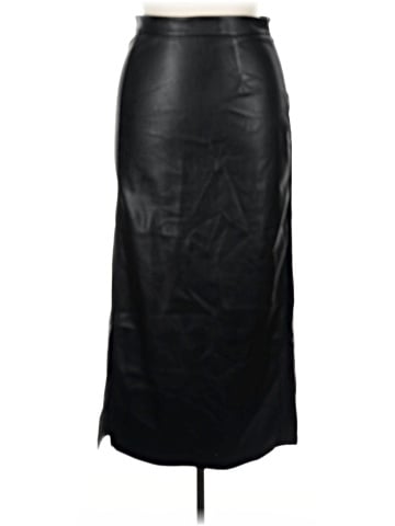 Commense Faux Leather Skirt (view 1)