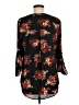 Daniel Rainn Floral Black 3/4 Sleeve Blouse Size M - photo 2