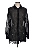 Together 100% Rayon Black Long Sleeve Blouse Size L - photo 1