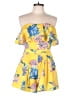 Flying Tomato 100% Polyester Floral Yellow Romper Size L - photo 1
