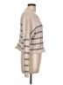 Pink Rose Stripes Tan Pullover Sweater Size L - photo 4