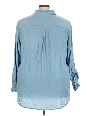 CALVIN KLEIN JEANS 3/4 Sleeve Button-Down Shirt (view 2)