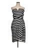 City Chic Stripes Gray Casual Dress Size 14 Plus (XS) - photo 1