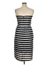 City Chic Stripes Gray Casual Dress Size 14 Plus (XS) - photo 2