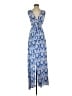 Ark & Co. 100% Polyester Paisley Blue Casual Dress Size S - photo 1