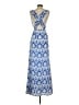 Ark & Co. 100% Polyester Paisley Blue Casual Dress Size S - photo 2