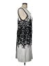 Sioni Graphic Silver Cocktail Dress Size L - photo 4
