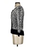 Express Design Studio 100% Rayon Animal Print Black Cardigan Size S - photo 5