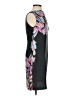 Ann Taylor LOFT 100% Polyester Graphic Black Cocktail Dress Size 0 - photo 4