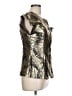 Assorted Brands Metallic Gold Short Sleeve Blouse Size 12 - photo 4