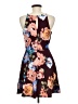 BCX 100% Polyester Floral Burgundy Cocktail Dress Size 7 - photo 2
