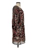 LovPosh 100% Polyester Print Brown Casual Dress Size S - photo 4