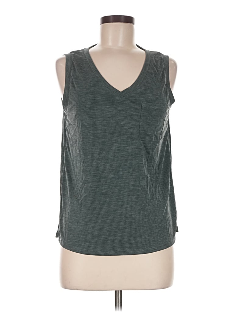 Pre-owned Green Envelope Sleeveless T-shirt In Gray