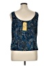 Alex Evenings Blue Sleeveless Top Size 1X - photo 2