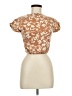 Jessica Simpson Brown Short Sleeve Turtleneck Size 7 - 8 - photo 1