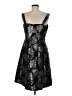 R&M Richards 100% Polyester Metallic Silver Cocktail Dress Size 8 - photo 2