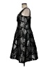 R&M Richards 100% Polyester Metallic Silver Cocktail Dress Size 8 - photo 5