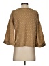 Flower & Feather Polka Dots Tan Cardigan Size S - photo 2