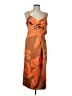 Worthington 100% Polyester Tropical Orange Casual Dress Size L - photo 1