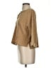 Flower & Feather Polka Dots Tan Cardigan Size S - photo 5
