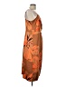 Worthington 100% Polyester Tropical Orange Casual Dress Size L - photo 4